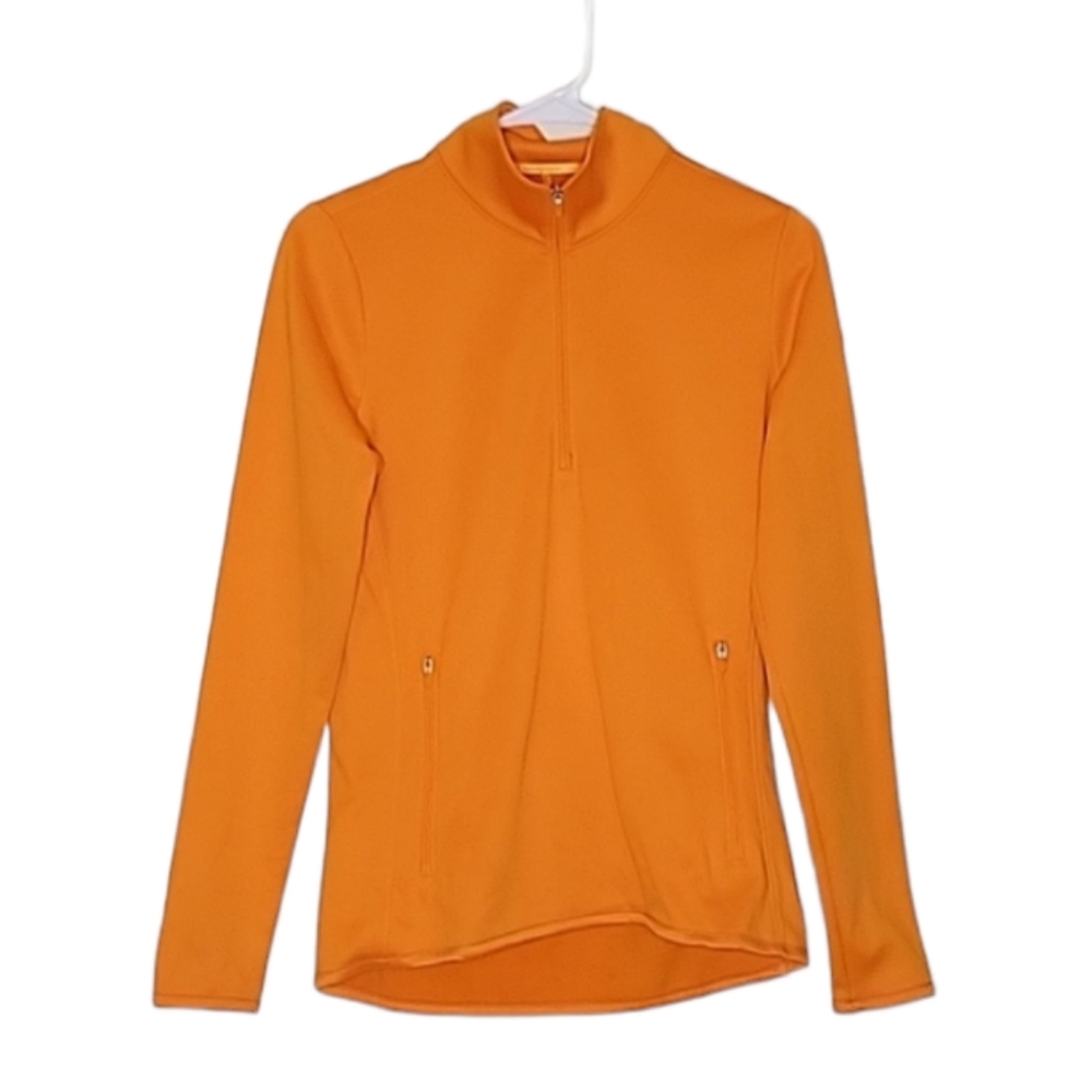 Nike Golf Bright Orange Fleece Lined Half Zip Jacket